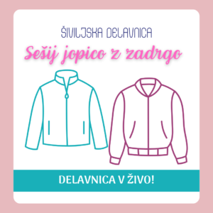Sešij jopico z zadrgo - delavnica