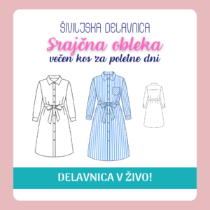 srajčna obleka - delavnica